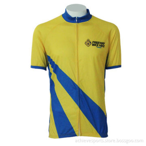 Men's Cycling Jerseys with Sublimation Printing, Made of 100%Polyester, Small Orders are Available